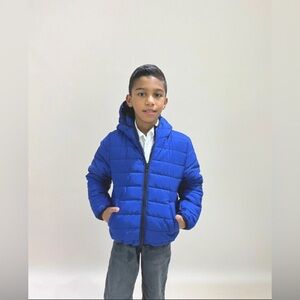 George Blue light Puffer Jacket with Hood